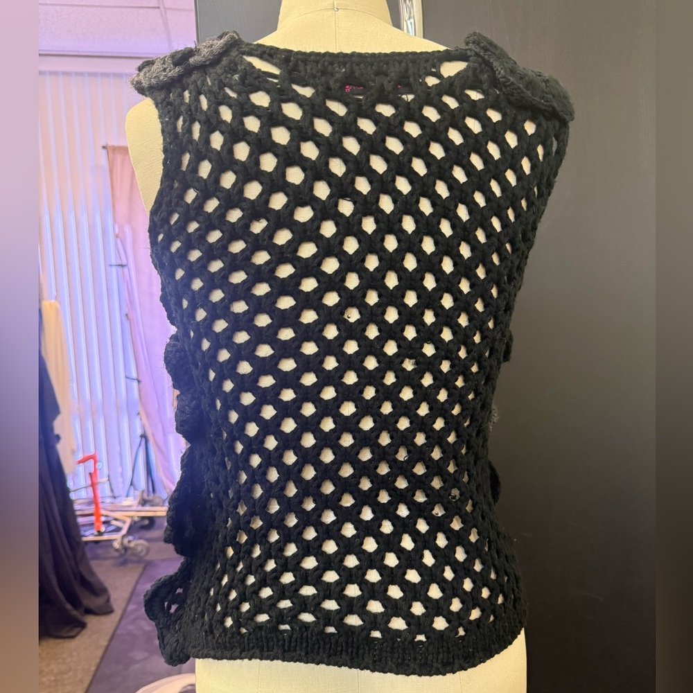 Comme des Garcons Black Crochet Knitwear size remove fits size 6 - Picture 3 of 4